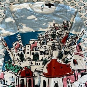 Colorful Graphic Long Sleeve Top